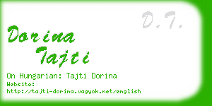 dorina tajti business card